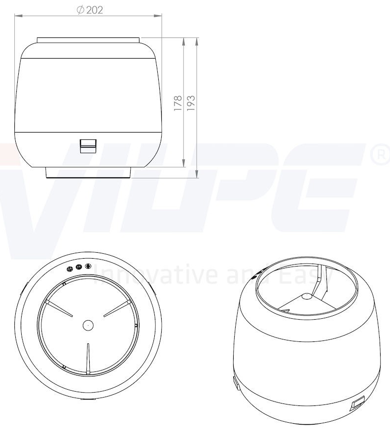 Колпак-дефлектор VILPE – 110, RR32